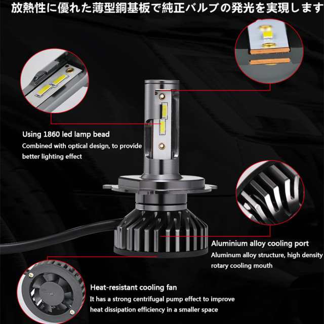 LEDヘッドライト 車検対応 高輝度 LEDバルブ ledフォグランプ H4(Hi/Lo)/H1/H3/H7/H8/H9/H10/H11/H16/HB3 /HB4 6500ｋ/8000ｋ/3000ｋ白 黄の通販はau PAY マーケット - グローバル明希 | au PAY マーケット－通販サイト