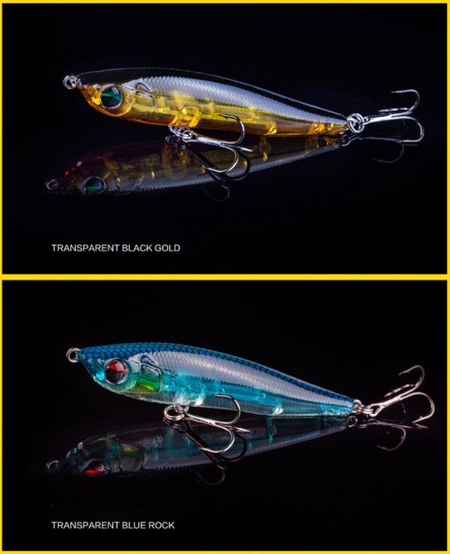 ルアー 標準装備 シンキングペンシル クリア 透明 サーフ