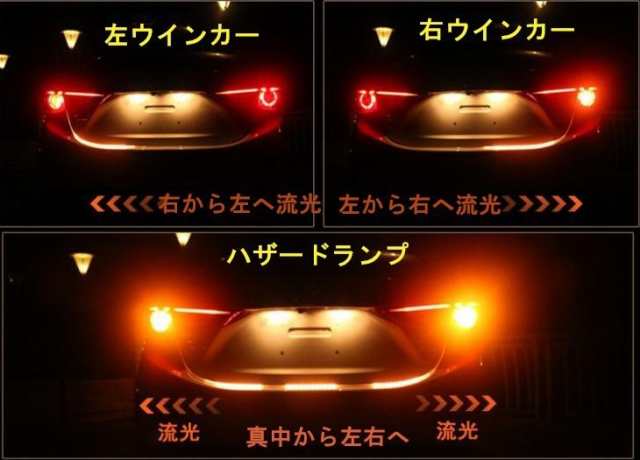 led リア テープライト シーケンシャルウインカー ブレーキランプ