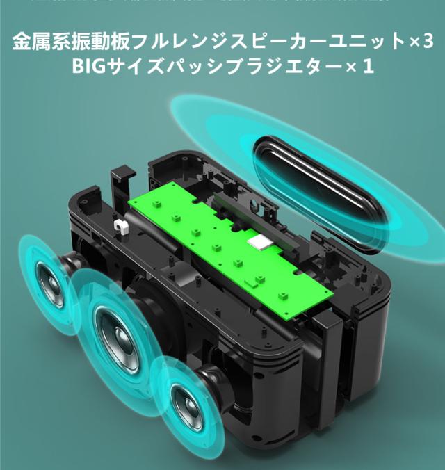 ワイヤレススピーカー 最大出力80ｗ 2.1ch　Bluetoothスピーカー ブルートゥーススピーカー 防水 TWS USB 充電 高品質 スマートフォンスピーカー　X8 plus_1