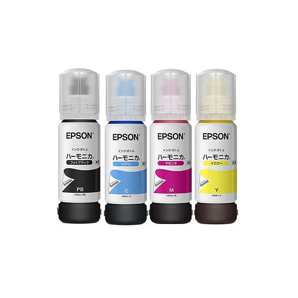 エプソン 純正 インクボトル 4個組 EPSON HNA-PB/C/M/Y ハーモニカ4色 箱なし EW-M770T EW-M770TE EW-M970A3T