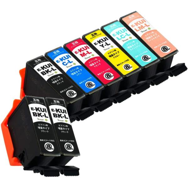 エプソン KUI-6CL-L+BK2個 EPSON 増量版 Lタイプ 計8個組 純正 エプソン KUI-6CL-L+BK2個 EPSON 増量版 Lタイプ 計8個組 純正
