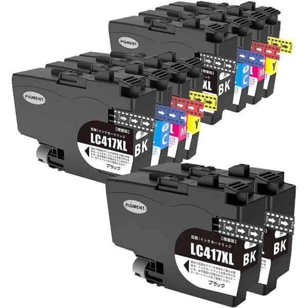 LC417XL-4PK ブラザー用 互換インク LC417XL Brother対応 LC417XL