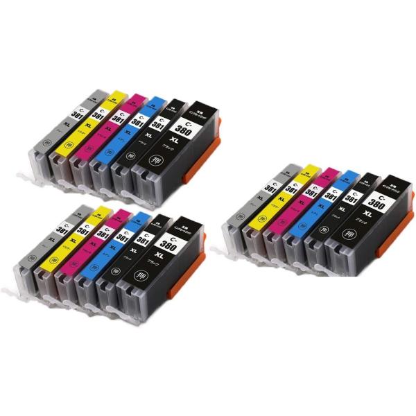 送料無料 キャノン BCI-381XL+380XL/6MP 互換インク 増量版 6色×3セット 大容量 CANON PIXUS TS8430 TS8330 TS8230 TS8130