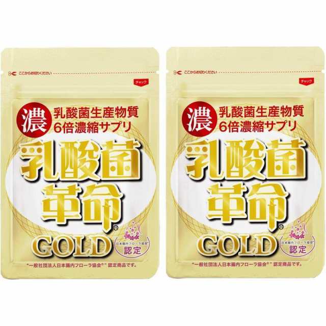 乳酸菌革命GOLD ゴールド 6倍濃縮 2袋 通常の乳酸菌革命では満足できない方へ 健康いきいき倶楽部 酪酸 高配合 水溶性食物繊維 イヌリン