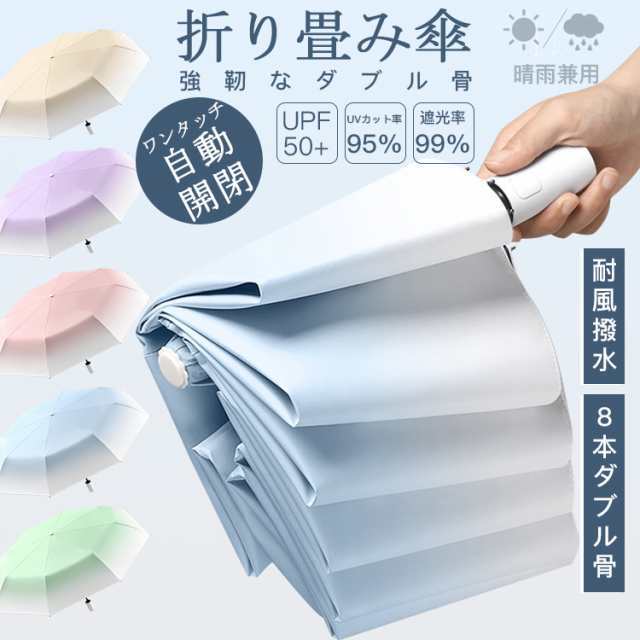 新品・トリバーチ晴雨兼用 折りたたみ傘　自動開閉 dショッピング |折り畳み傘 折りたたみ傘 8本骨 使いやすい
