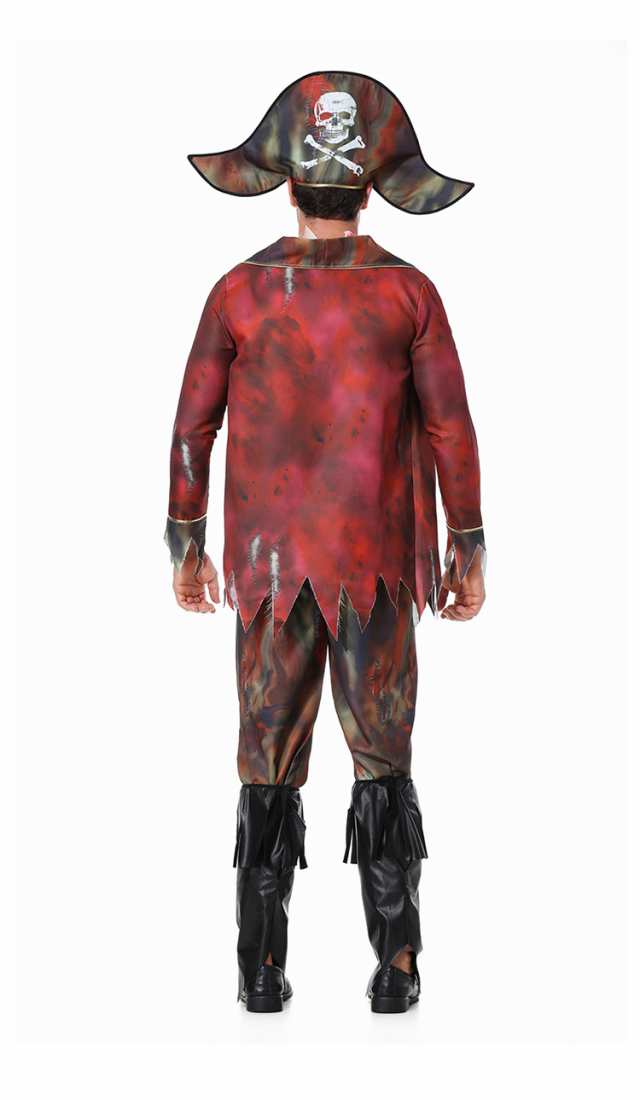 定番ハロウィンコスプレ 海賊風コスチューム 7点セット メンズ 定番ハロウィンコスプレ 海賊風コスチューム 7点セット メンズ