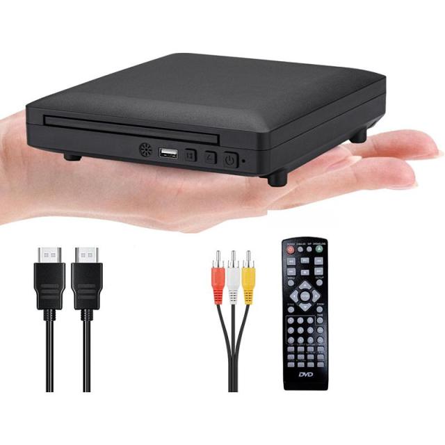 dvdデッキのみ 新旧テレビデッキ両対応！】ミニDVDプレーヤー 1080Pサポート 小型DVD