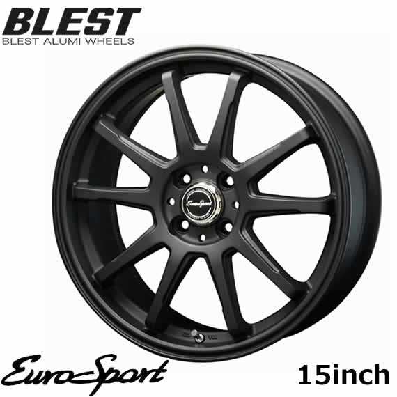 ホイールのみ4本セット アルミホイール ブレスト BLEST　ユーロスポーツSS-01 15インチ 5.00 4穴 45 マットブラック/マットブロンズ【代