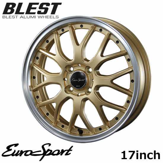 アルミホイール ホイールのみ4本セット ブレスト BLEST ユーロスポーツ Type815 17インチ 7.0 4穴 インセット42 53 セミグロスゴールド/の通販は
