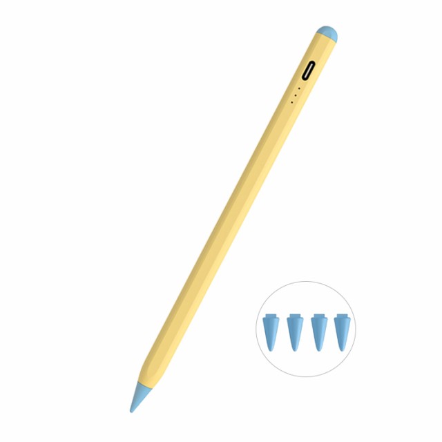 残量表示 傾き感知 タッチペン スタイラスペン iPad ペンシル 極細  iPad Air mini Pro 11 12.9インチ 充電式 超高感度 パームリジェクション iPad上残量確認