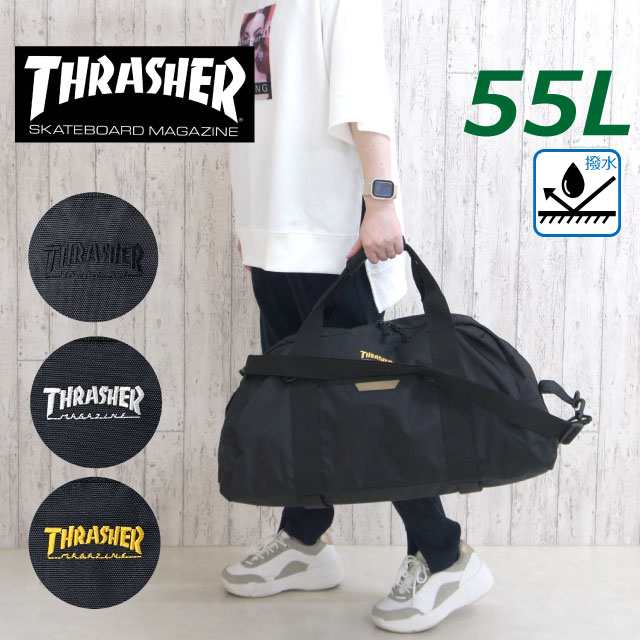 ボストンバッグ 修学旅行 男の子 小学生 THRASHER スラッシャー ボストンバッグ 55L 撥水加工 thr-284 大容量 ボストン ブランド ボスト