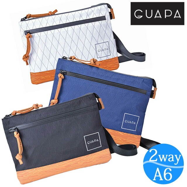 サコッシュ メンズ アウトドア GUAPA グアパ ショルダーバッグ 51001 ショルダーバック ミニ 斜めがけバッグ ミニショルダー 斜め掛け おしゃれ ショルダーバック 小さめ 男子 女子 レディース 撥水 スポーツ サコッシュバッグ 黒 紺 白 ブラック ネイビー ホワイト 旅行