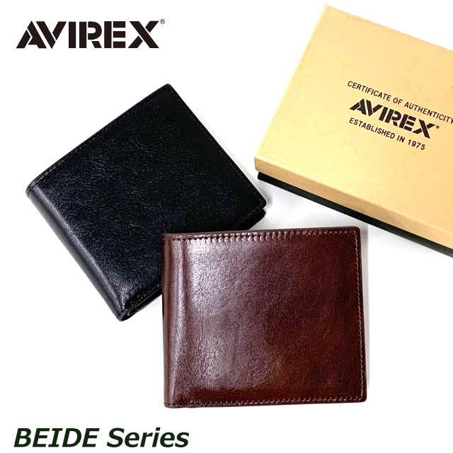 ラッピング袋無料】二つ折り財布 メンズ 折り財布 AVIREX アビレックス