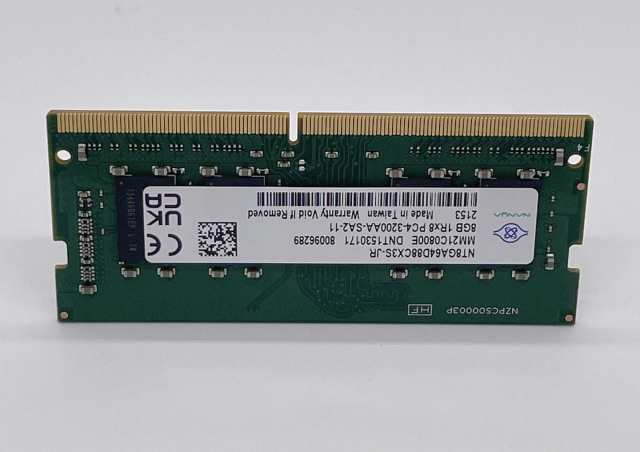 増設メモリ 8GB DDR4 NANYA製1600MHz PC4-25600 260pin SO-DIMM DDR4