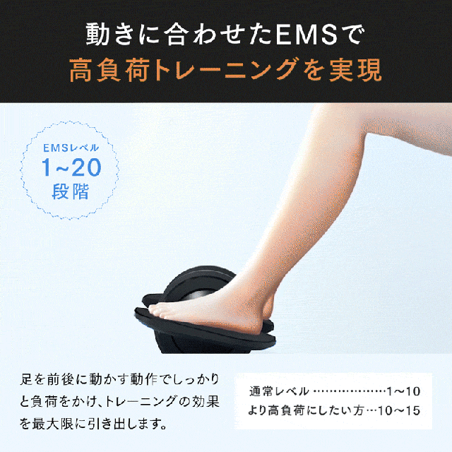 EMSフットローラー 健康器具 トレーニング 筋トレ MYTREX ELEXA FOOT