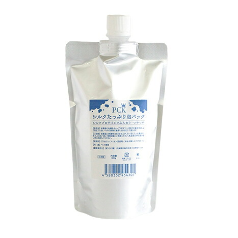 PCKシルクたっぷり泡パック 犬用 300g入り＋泡立てネット付きの通販は 5,478円