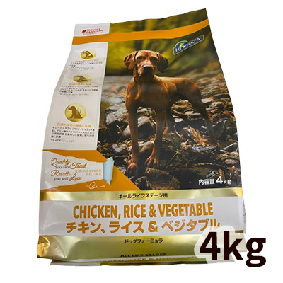 【賞味期限2026.2.7】【リニューアル】【正規輸入品】HARLOW BLEND（ハーロウブレンド） ドッグフード チキン、ライス＆ベジタブル ドッグフォーミュラ 犬用 4kgの通販は 9,240円