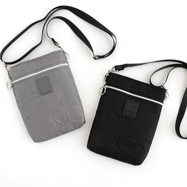 マリークワント　PCバッグ　デイジー　ショルダー付き（ブラック） FASHION ファッション マリークワント PCバッグ デイジー ショルダー