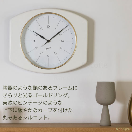 INTERFORM INC. 電波掛け時計 ブルー_電波掛け時計 INTERFORM INC. インターフォルム 電波時計