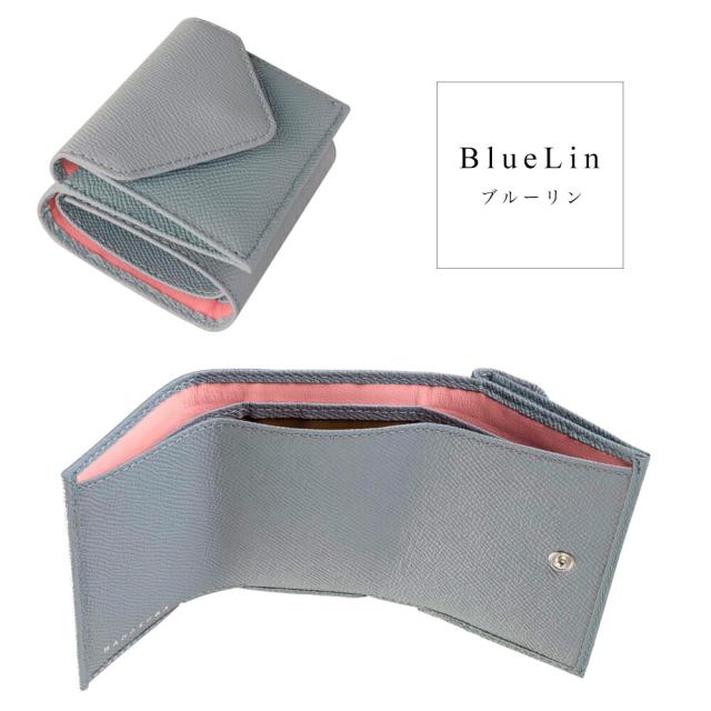 財布 レディース メンズ 三つ折り ミニ ブランド プレミアムレザー 本