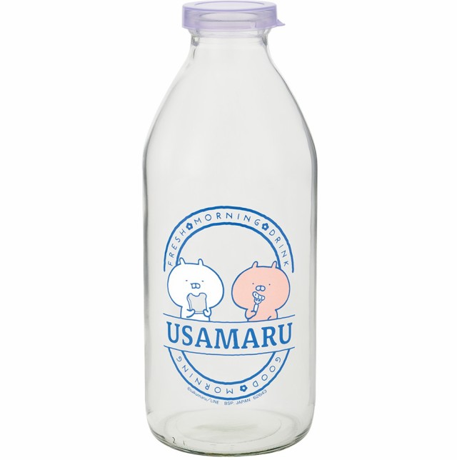 一番くじ うさまる〜morning time〜　D賞 牛乳瓶デキャンタ　900ml スムージー　保存　