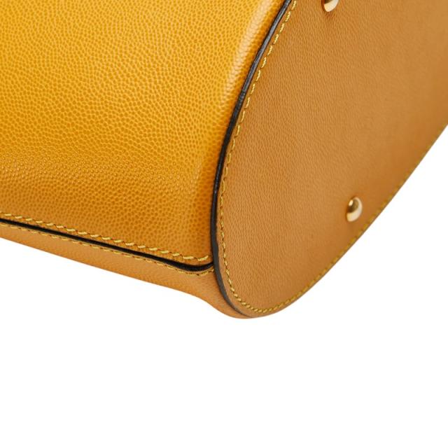 セリーヌ ロゴリング ハンドバッグ トートバッグ イエロー系 レザー レディース CELINE 【中古】_3