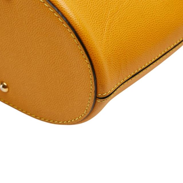 セリーヌ ロゴリング ハンドバッグ トートバッグ イエロー系 レザー レディース CELINE 【中古】_4