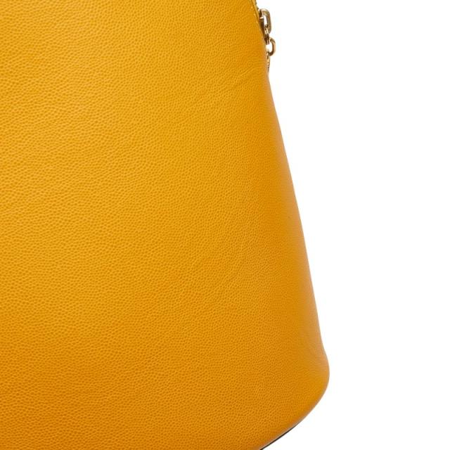 セリーヌ ロゴリング ハンドバッグ トートバッグ イエロー系 レザー レディース CELINE 【中古】_5