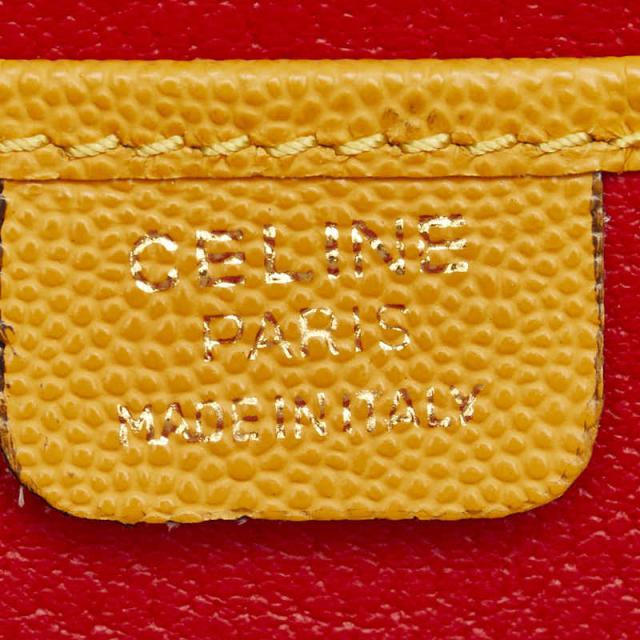 セリーヌ ロゴリング ハンドバッグ トートバッグ イエロー系 レザー レディース CELINE 【中古】_8