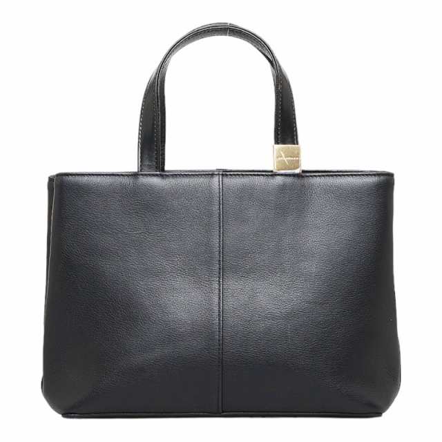 バーバリー ノバチェック ハンドバッグ ブラック レザー レディース BURBERRY 【中古】の通販は