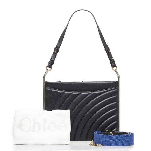 クロエ ロイ ハンドバッグ ショルダーバッグ 2WAY ブラック レザー レディース Chloe 【中古】の通販は