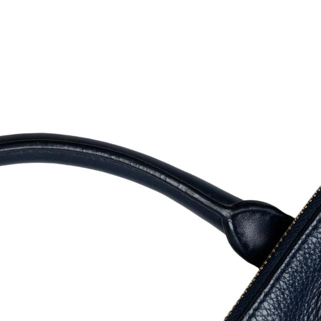 プラダ ハンドバッグ ショルダーバッグ 2WAY 1BA063 ネイビー ゴールド レザー レディース PRADA 【中古】_5