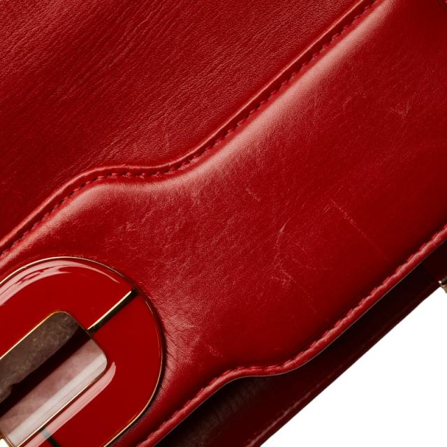 ブルガリ イザベラ ロッセリーニ ハンドバッグ ショルダーバッグ 2WAY レッド レザー レディース BVLGARI 【中古】_7