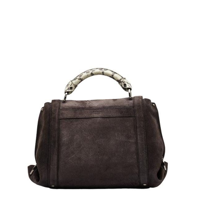 サルヴァトーレフェラガモ ガンチーニ ソフィア パイソン シルバー金具