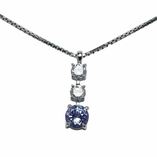 Pt900 プラチナ Pt850 プラチナ タンザナイト0.48ct ダイヤ0.25ct