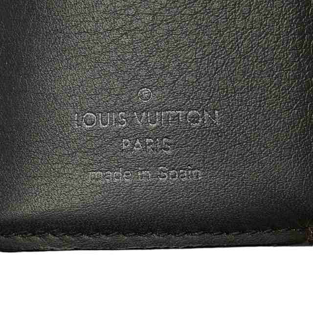 LOUIS VUITTON ルイヴィトン エクリプス リバース ディスカバリー コンパクトウォレット 三つ折り財布 ブラック PVC by