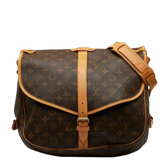 ルイ ヴィトン モノグラム ソミュール35 ショルダーバッグ M42254 PVC レディース LOUIS VUITTON 【1-0043125】