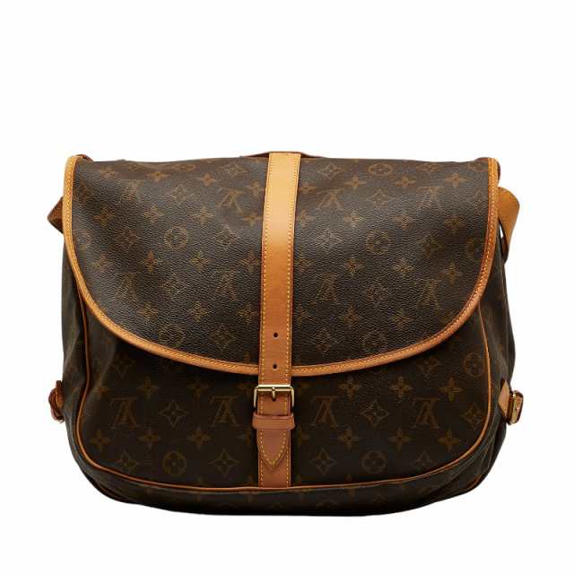 ベルト金具内側LOUIS VUITTON ルイ・ヴィトン モノグラム ソミュール35