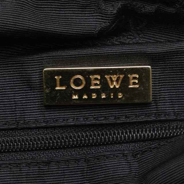 ロエベ アナグラム アマソナ40 ゴールド金具 ハンドバッグ ボストンバッグ レザー レディース LOEWE 【1-0122272】