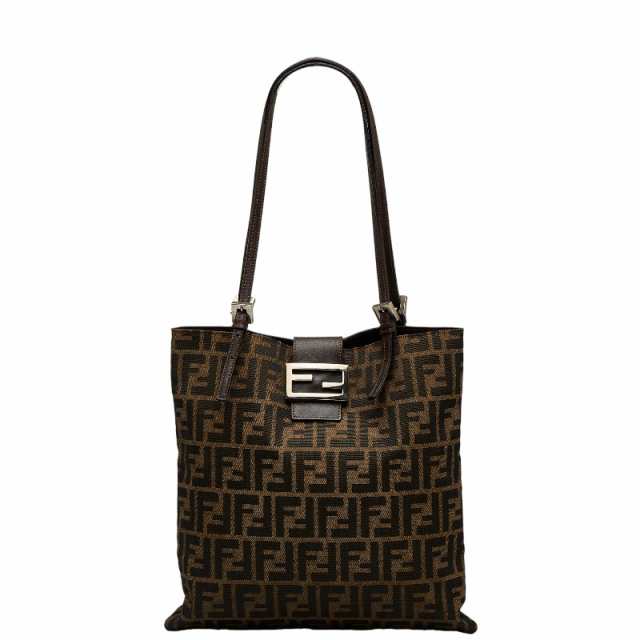 約30cm開閉式フェンディ デニム トートバッグ ショルダーバッグ 26633 キャンバス レディース FENDI 【1-0115850】