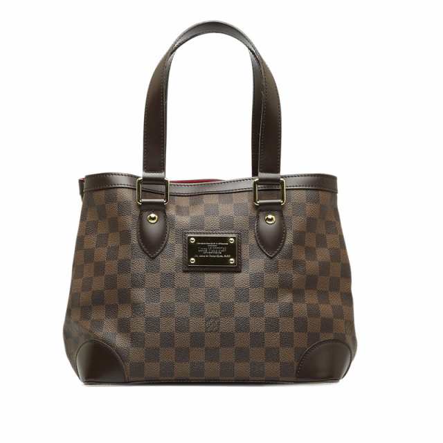 ルイ ヴィトン ダミエ ハムステッド PM トートバッグ N51205 ブラウン PVC レザー レディース LOUIS VUITTON 【】