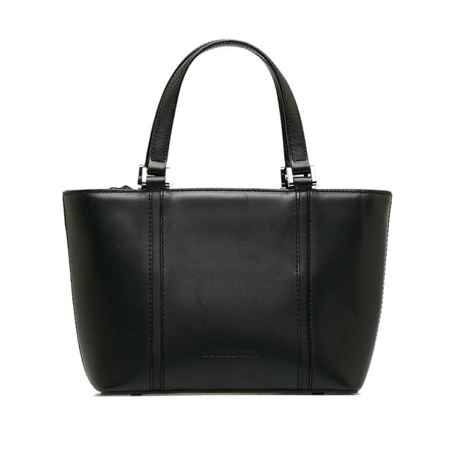 バーバリー ノバチェック ハンドバッグ ブラック レザー レディース BURBERRY 【中古】の通販は