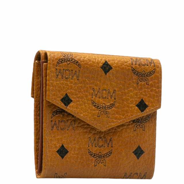 MCM 二つ折り財布 ブラウン