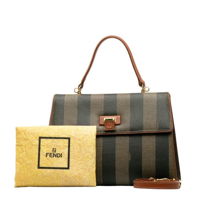 フェンディ ペカン ハンドバッグ ショルダーバッグ 2WAY マルチカラー PVC レザー レディース FENDI 【中古】の通販は