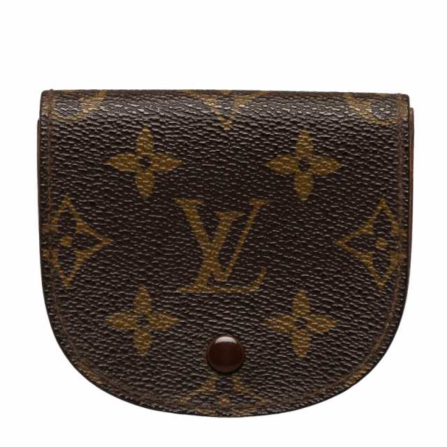 ルイ ヴィトン モノグラム ポルト モネ グゼ コインケース M61970 ブラウン PVC レザー レディース LOUIS VUITTON 【中古】