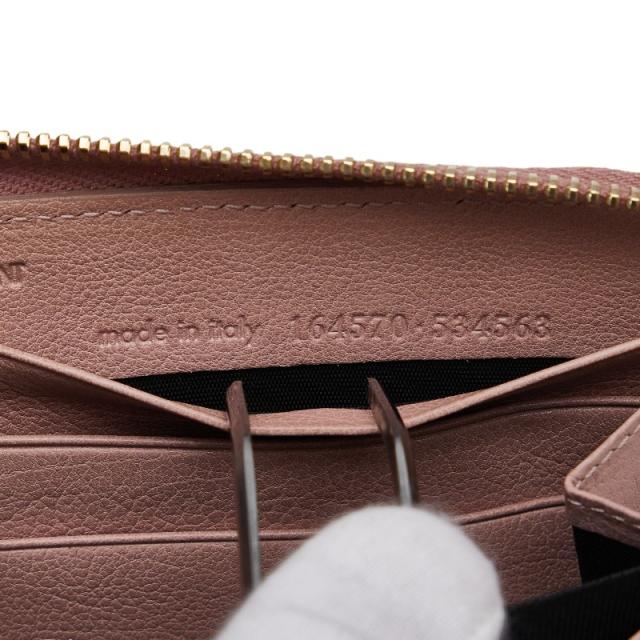 サンローラン ミューズ ラウンドファスナー 長財布 164570 ピンク