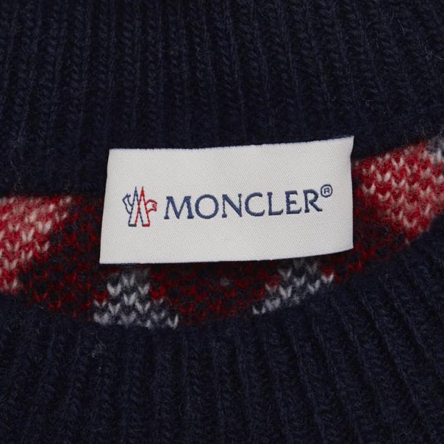 モンクレール トリコロール ニット サイズ:M ネイビー レッド ウール レディース MONCLER 【中古】_3