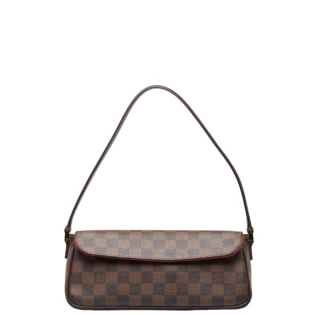 ルイ ヴィトン ダミエ レコレータ ショルダーバッグ ハンドバッグ N51299 ブラウン PVC レザー レディース LOUIS VUITTON 【中古】