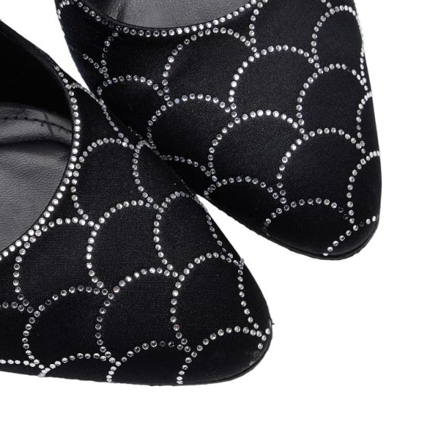 サルヴァトーレフェラガモ パンプス 6 ヒール 733637 ブラック レザー ラインストーン レディース Salvatore Ferragamo 【中古】の通販は サルヴァトーレフェラガモ パンプス 6 ヒール 733637 ブラック レザー ラインストーン レディース Salvatore Ferragamo 【中古】の通販は